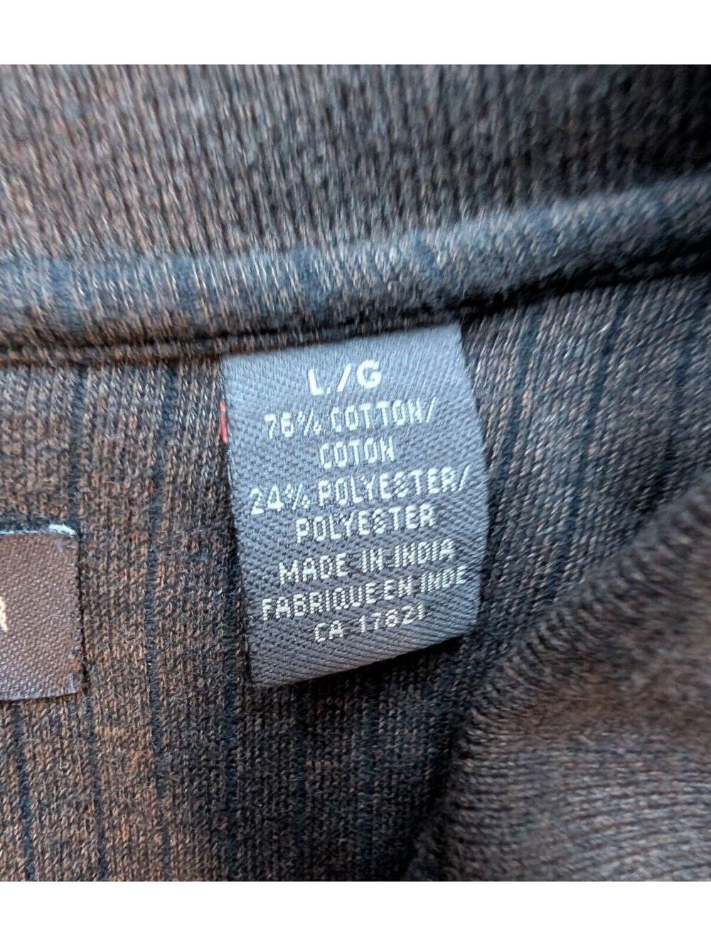 Van Heusen Men’s Long Sleeve Polo Shirt – Dark Gray – Size Large - Picture 3 of 4